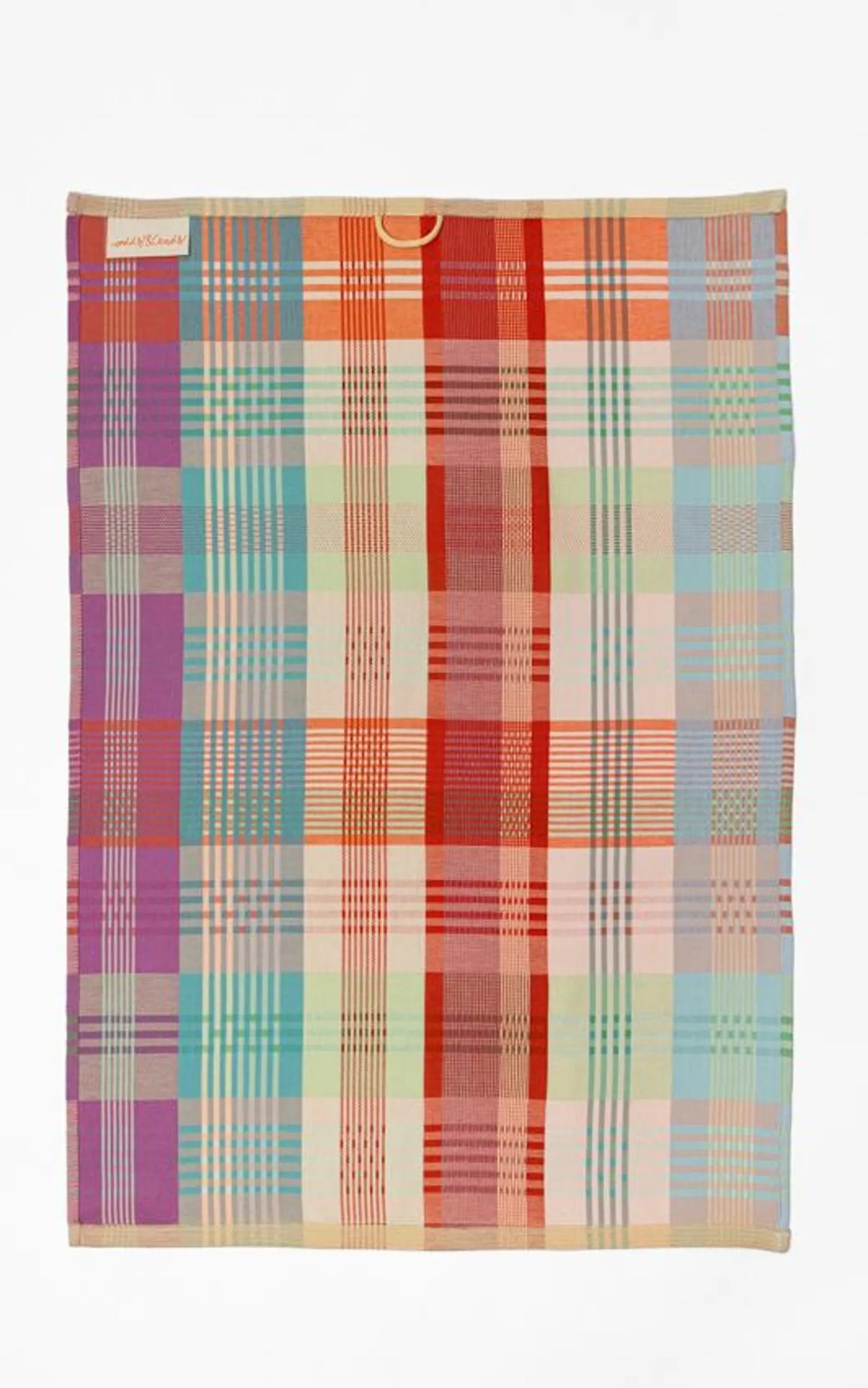 Tea towel red/orange multicolour