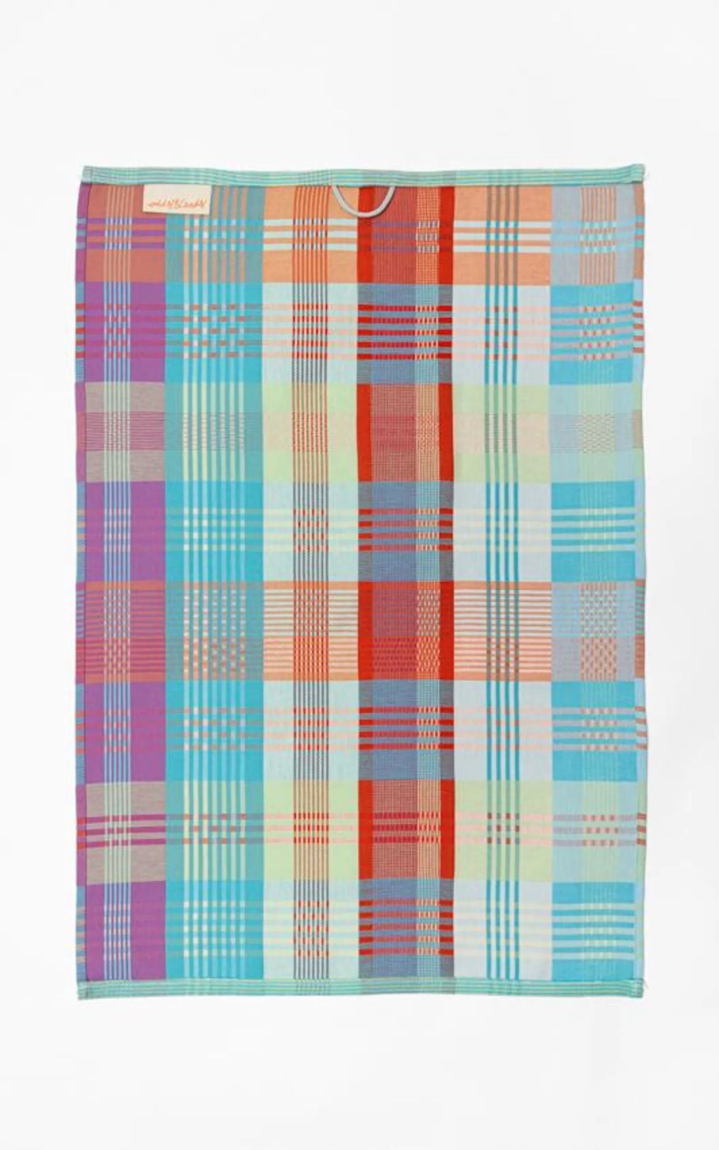 tea towel turquoise multicolour