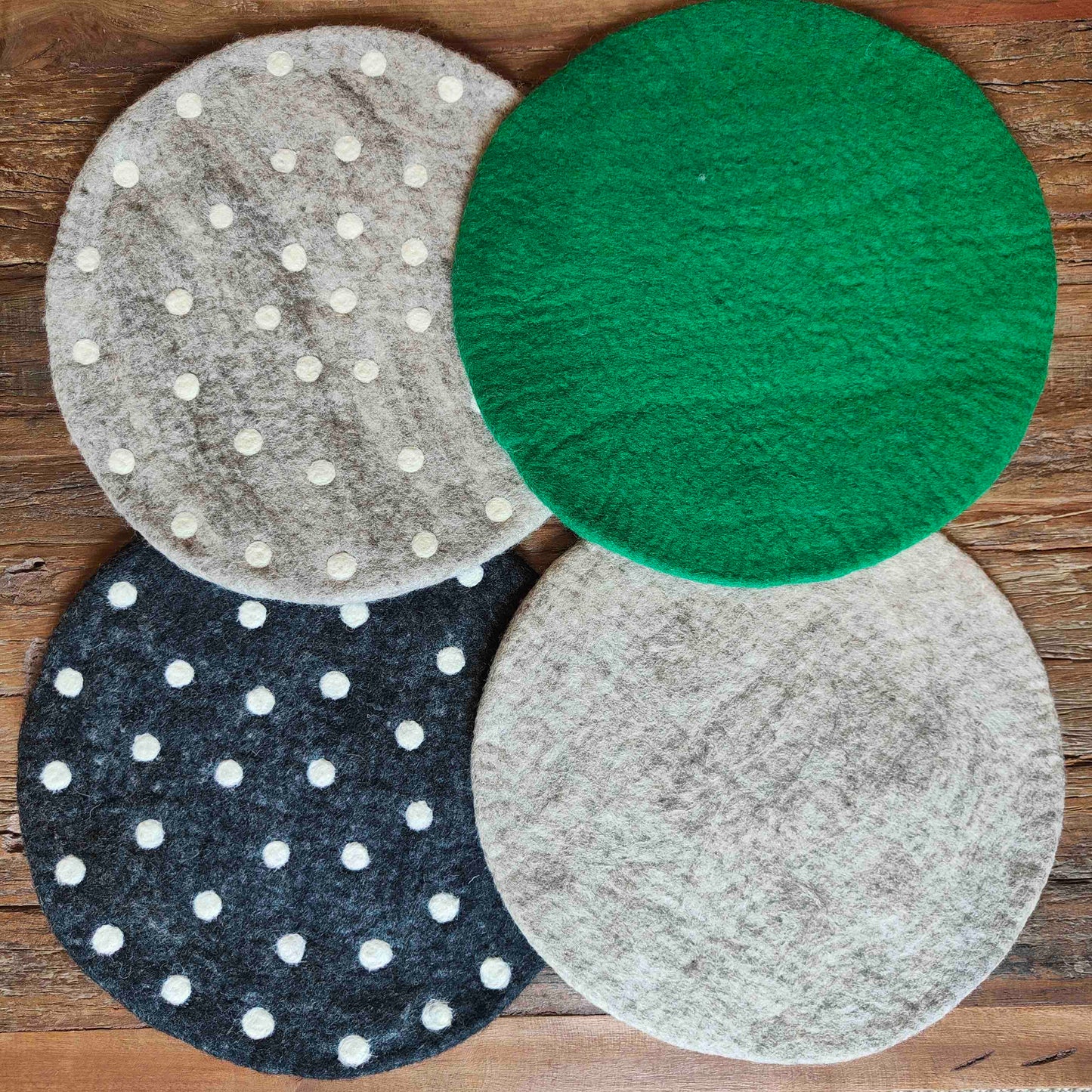 Felt seat cushions, various colours