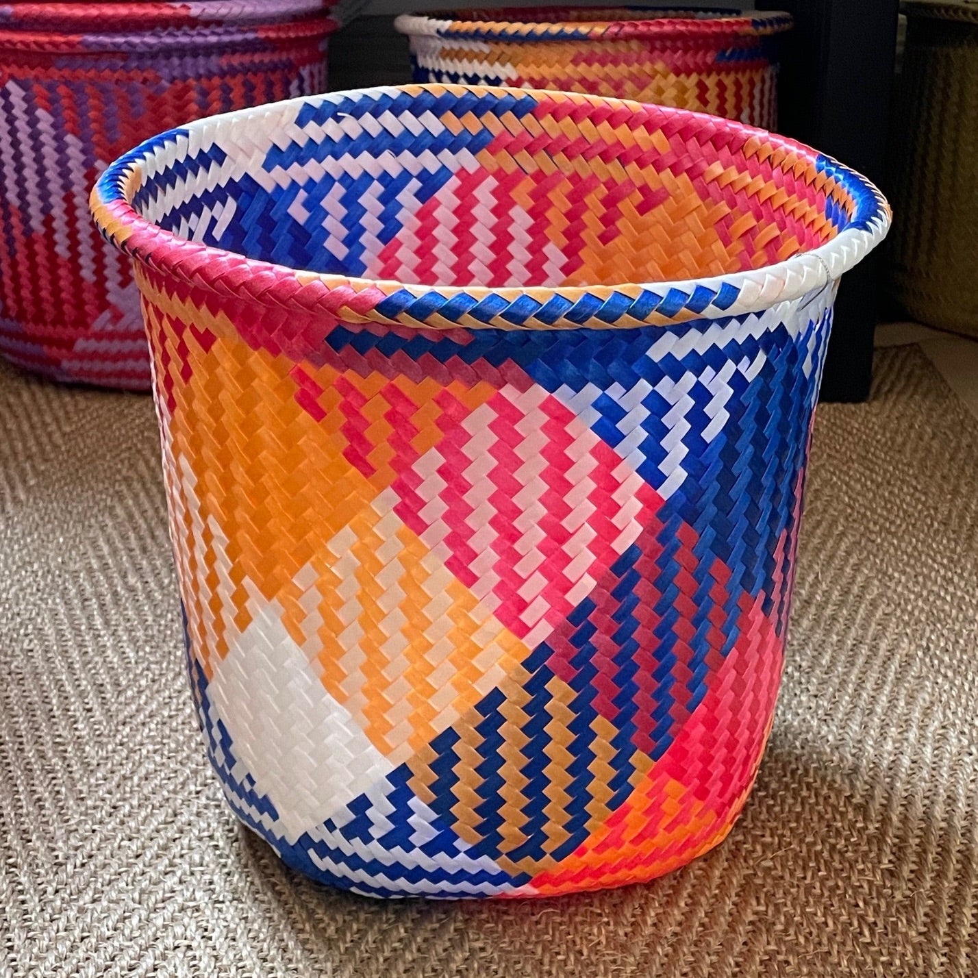 Handwoven Mexican baskets