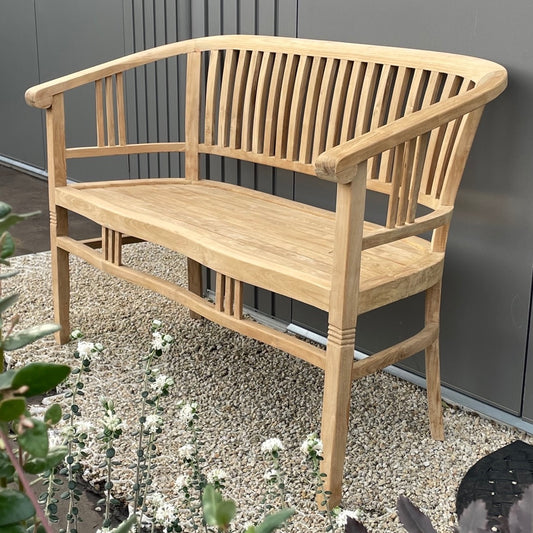 'Betawi' garden bench, teak (120cm / 2 person)