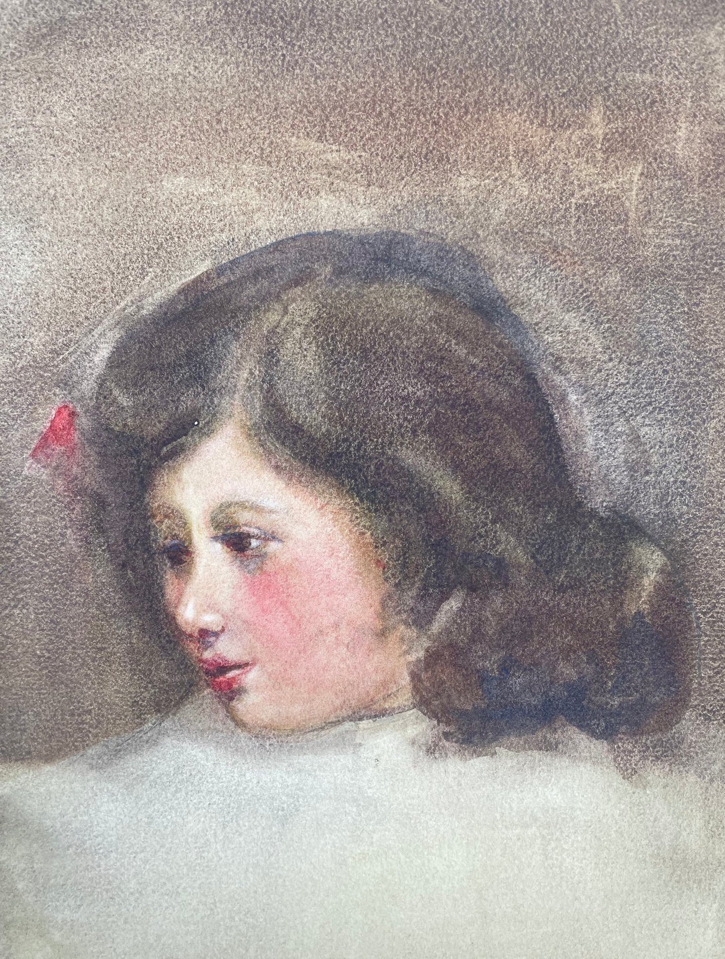 Ellen B.McCready, Girl with red ribbon