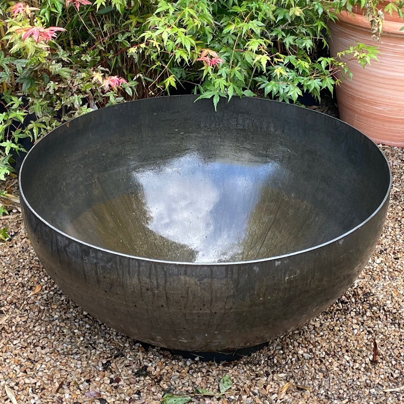 Corten water bowl / planter / fire bowl (80cm wide x 41cm deep)