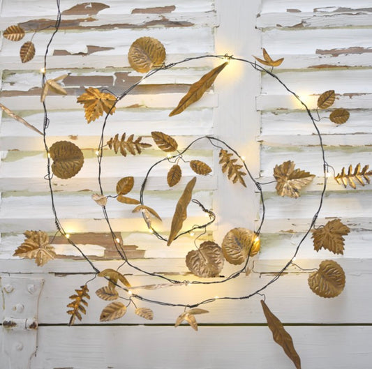Gold leaves lights (battery operated)