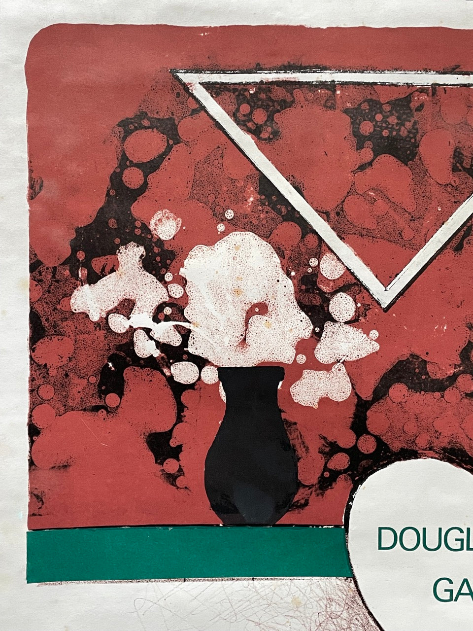 Michael Farrell, Doughlas Hyde exhibition poster, 1979