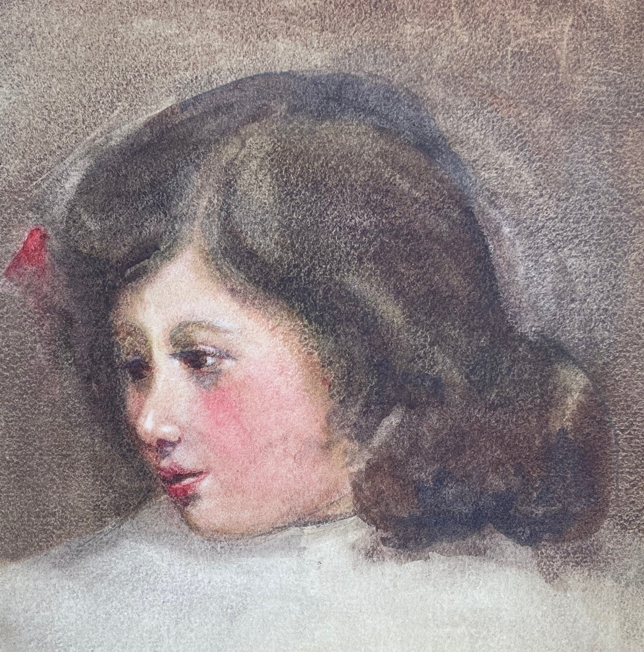 Ellen B.McCready, Girl with red ribbon