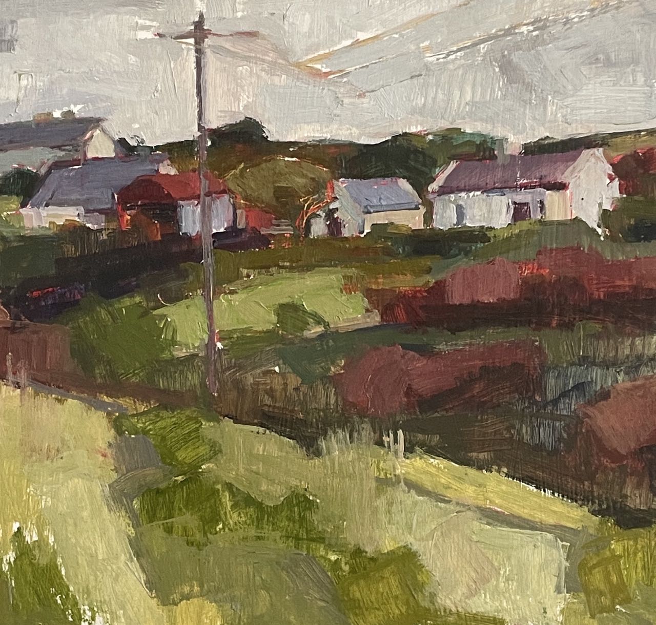 Sarah Spackman RBA, Farmhouse at Emlough