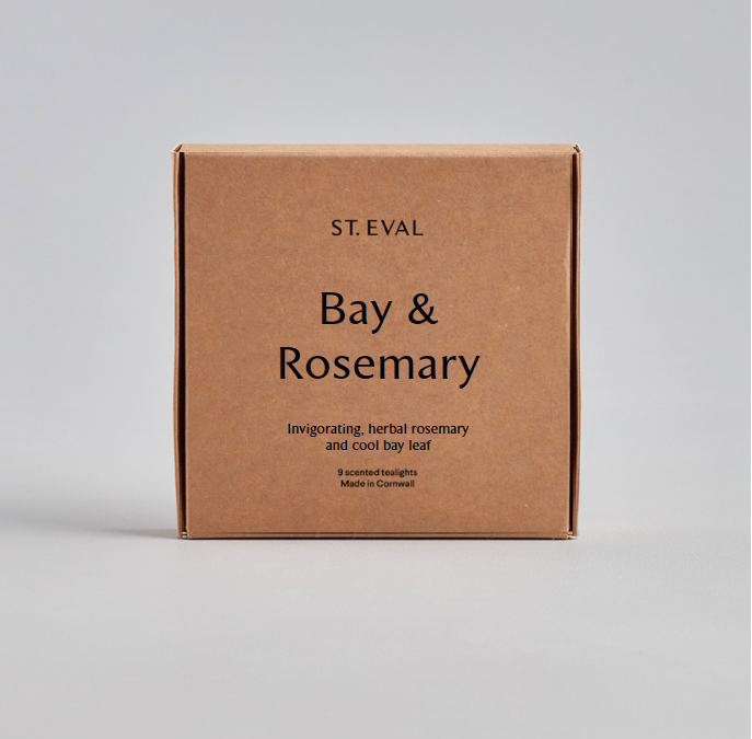 St Eval Bay and Rosemary tealight candles