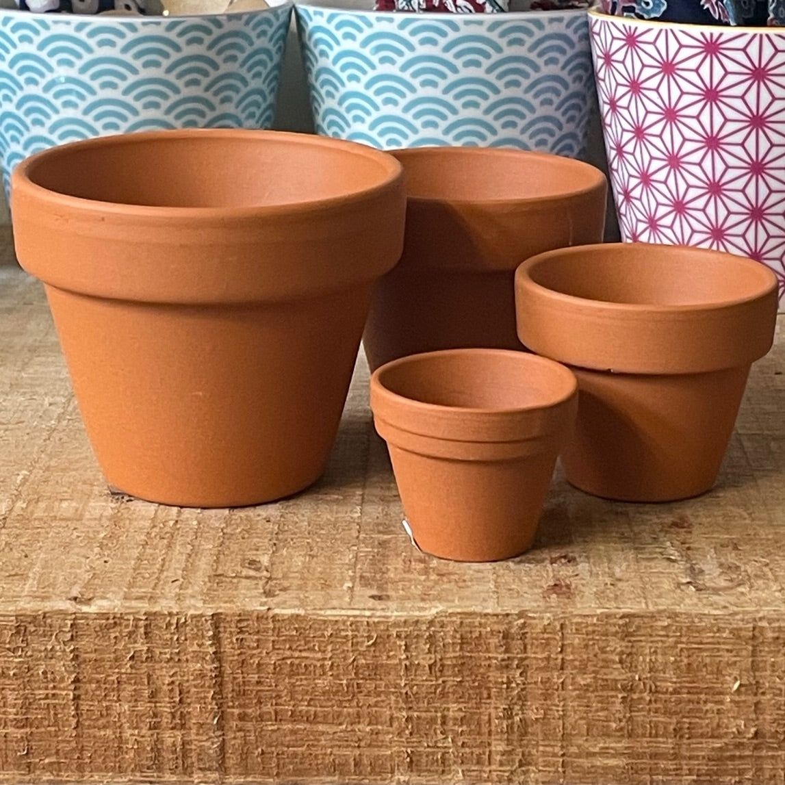 Teeny tiny terracotta pots